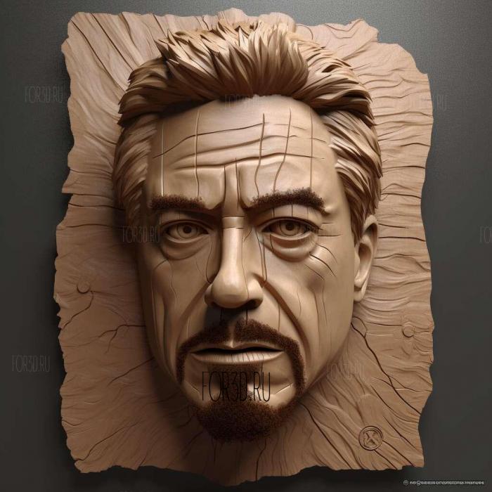 TONY STARK head 4 stl model for CNC